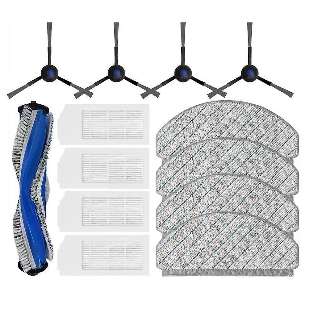 Kit De Rechange Pour Robot Aspirateur ECOVACS / DEEBOT | Brosses Latérales, Serpillères, Sacs à Poussière | Microfibre Et Non-tissé - 5