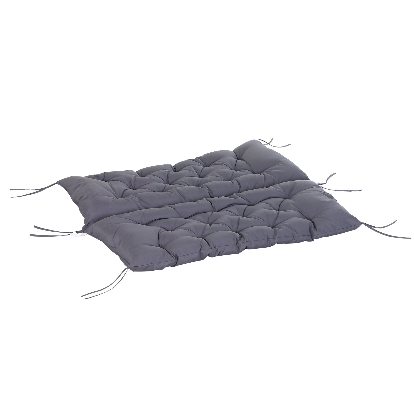 Coussin d'assise et dossier tissu 2 places gris Outsunny - 7
