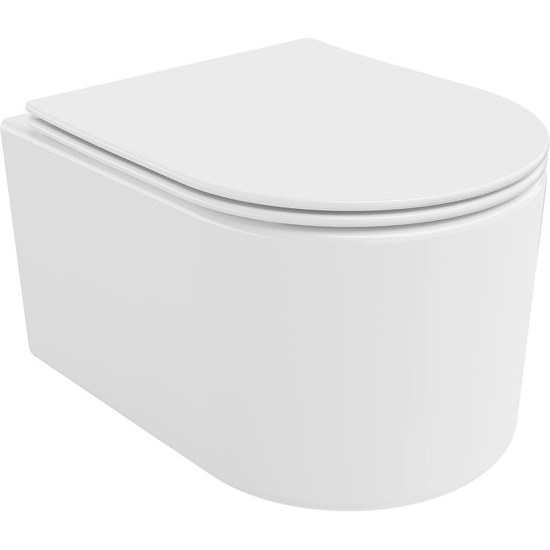 Mexen Sofia miska wc Rimless z deską wolnoopadającą slim, duroplast, biała połysk - 30540400