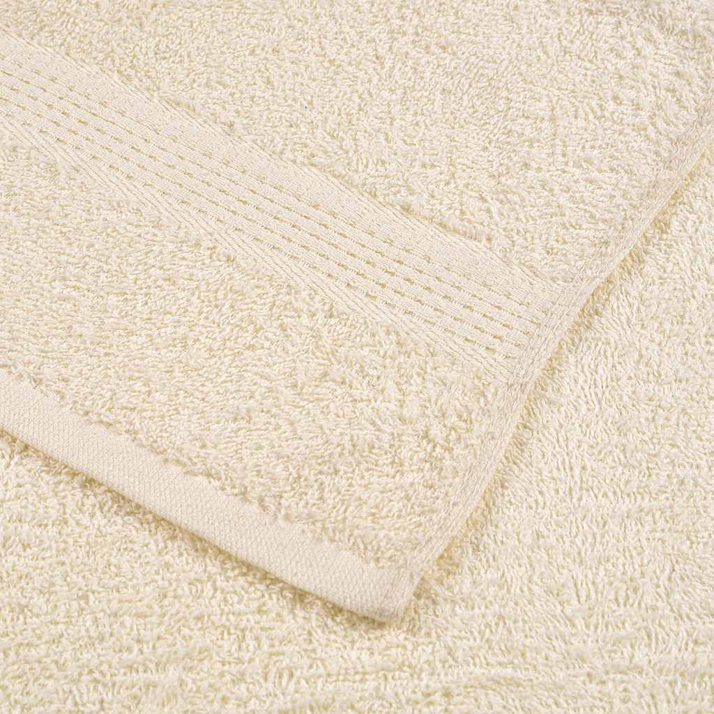 Serviettes de douche FROGN 4 pcs crème 70x140 cm 360 g/m² vidaXL - 6