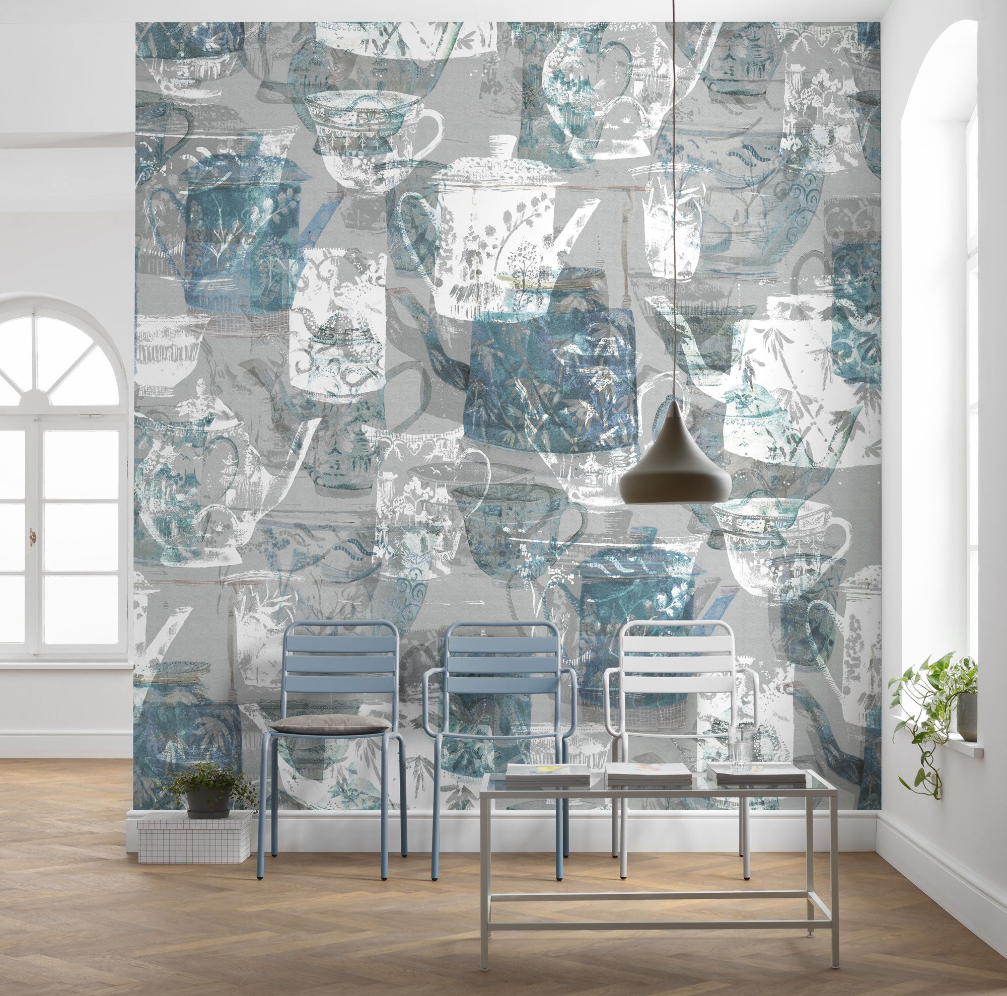 Papel pintado no tejido panorámico de komar - tableware - talla: 300 x 280 cm