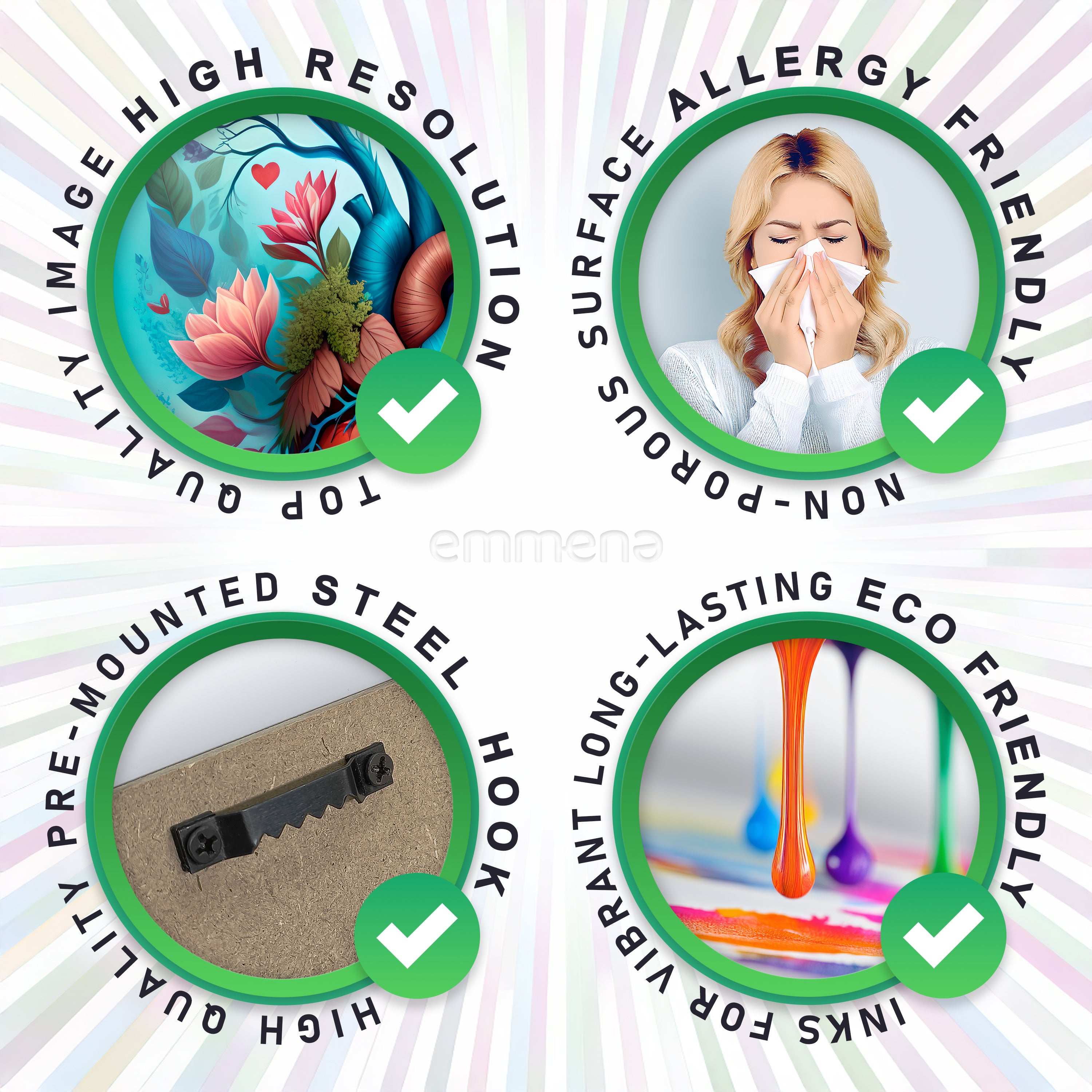 Tableau déco en bois Great Artists Reimagine Famous Artworks #5 20x25 cm - 5