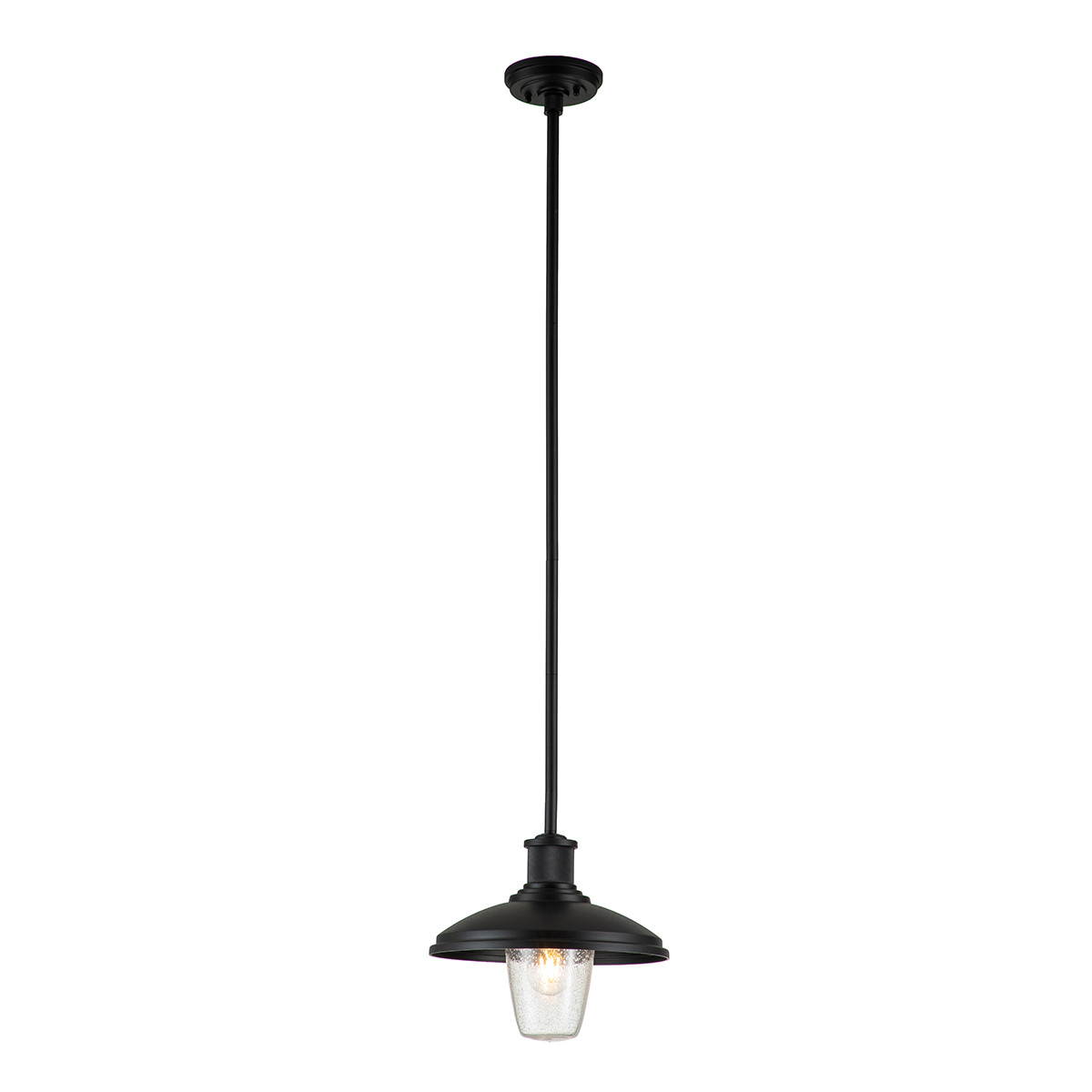 Lampa sufitowa zewnętrzna Allenbury teksturowana czerń 1xE27x40W wym: 133,5 x 30,5 x 30,5 cm kompozyt Kichler