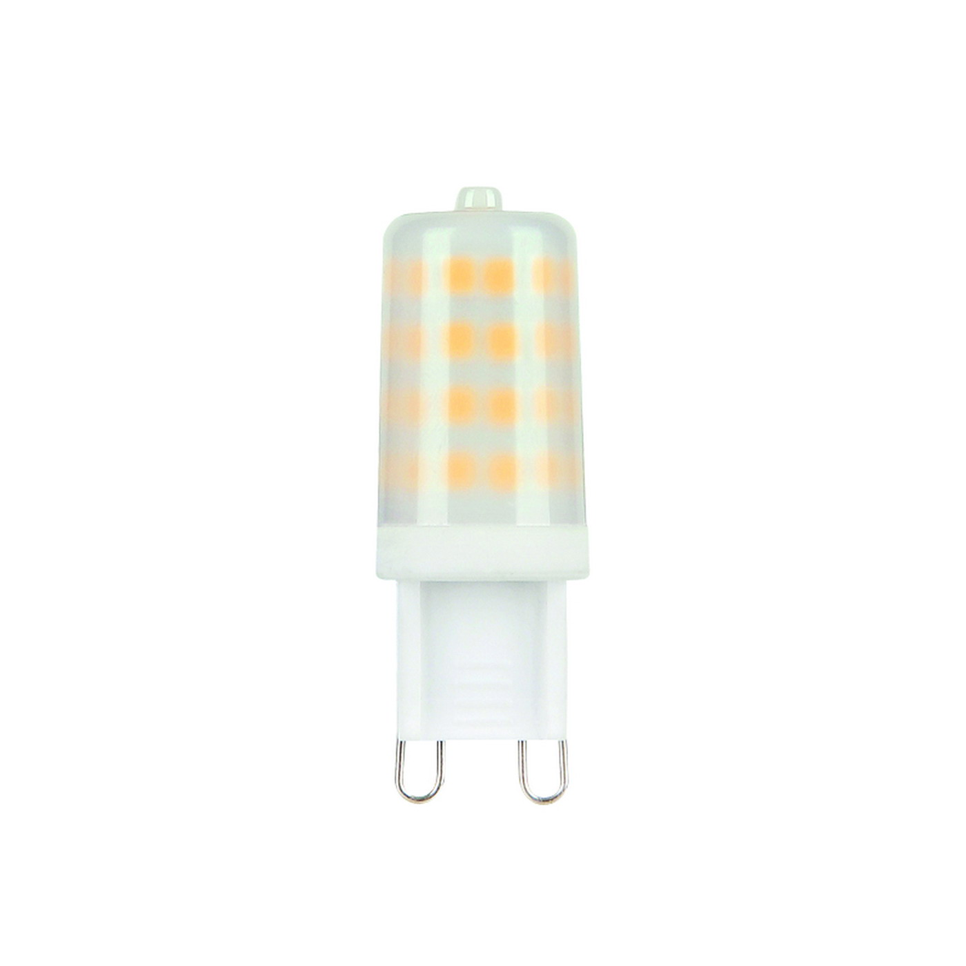 Lampa LED Alcapower G9 4W 350lm 3000K alb cald 230V, clasa energetica F, design compact pentru iluminare interioara de lunga durata.