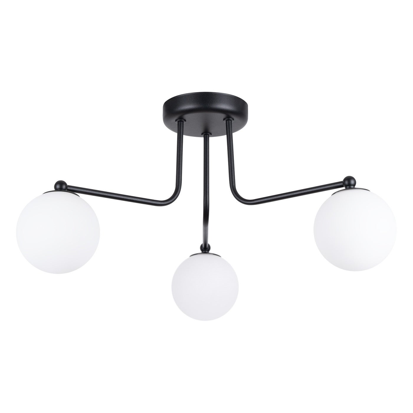 Lampa sufitowa wisząca Astral czarno-biała 3xG9x8W nowoczesna wym: 29 x 62 x 62 cm szkło Sollux Lighting