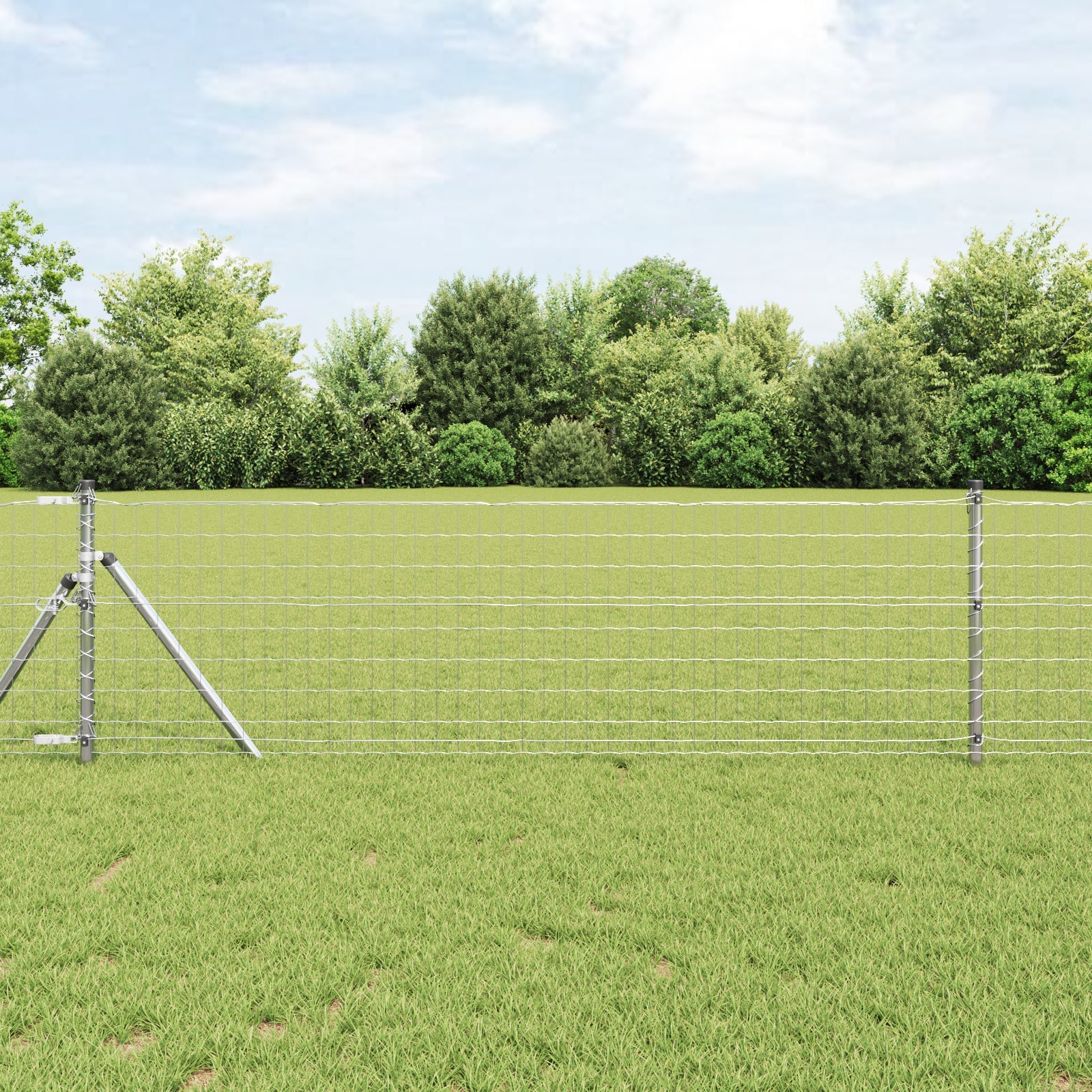 Ogrodzenie Euro 0,6 x 25 m Żelazo pokryte PVC vidaXL