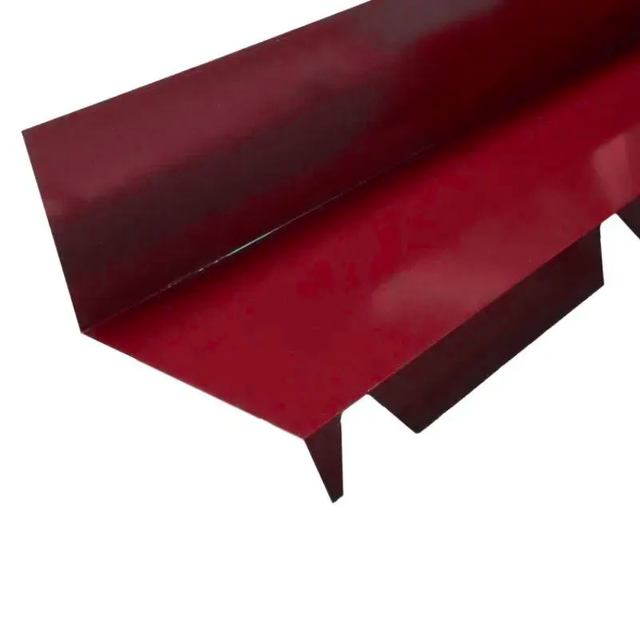 Faitage contre mur Longueur 2,10m - Rouge / Brun RAL 8012