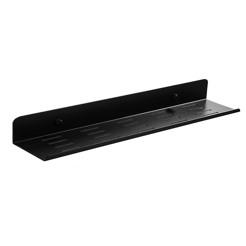 Półka Łazienkowa Bez Wiercenia, 2 Sztuki Samoprzylepny Koszyk Pod Prysznic z Aluminium do Łazienki, Kuchni, Czarny, Długość 30/40 cm
