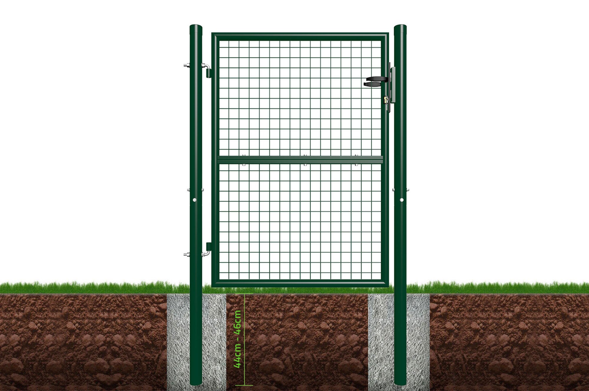 Portillon grillagé 1m OLGA H.130cm Vert - 8
