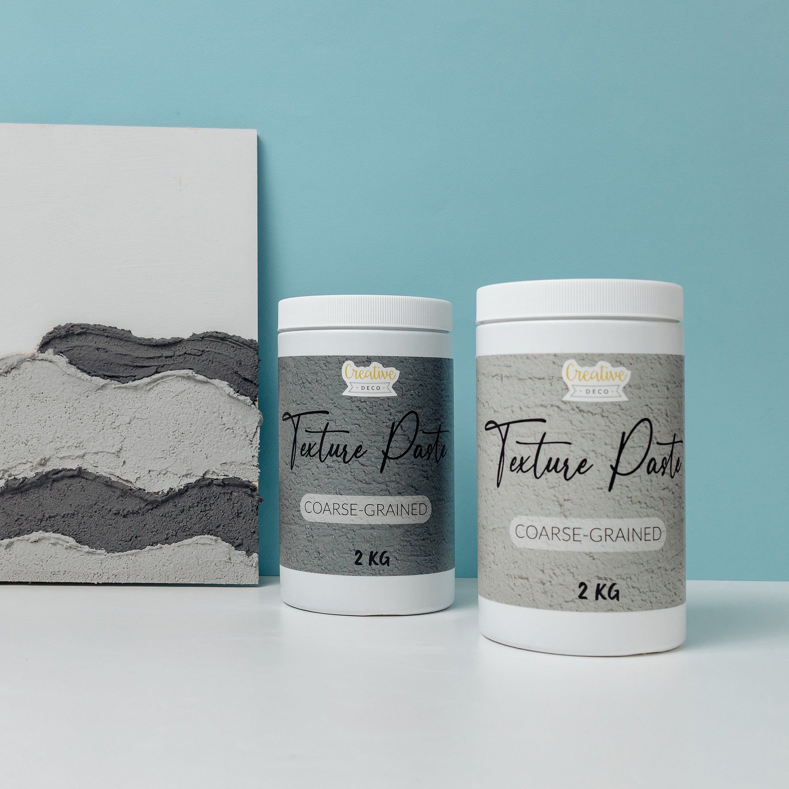 Creative Deco Modeling Paste Pâte de Structure Gros Grains 2kg Gris | Pâte à Relief pour Peinture Acrylique | Pâte Texturée | Modelage Effet 3D | Leroy Merlin