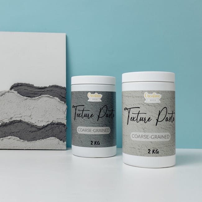 Creative Deco Modeling Paste Pâte de Structure Gros Grains 2kg Gris | Pâte à Relief pour Peinture Acrylique | Pâte Texturée | Modelage Effet 3D | Leroy Merlin Creative Deco Modeling Paste Pâte de Structure Gros Grains 2kg Gris | Pâte à Relief pour Peinture Acrylique | Pâte Texturée | Modelage Effet 3D | Leroy Merlin