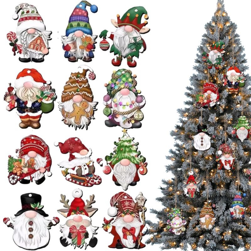 Lot De 6 Boules De Noël En Bois à Peindre Soi-même | Décorations De Noël DIY Pour Arbre Et Couronne | Paulownia Avec Crochet Et Corde - 10