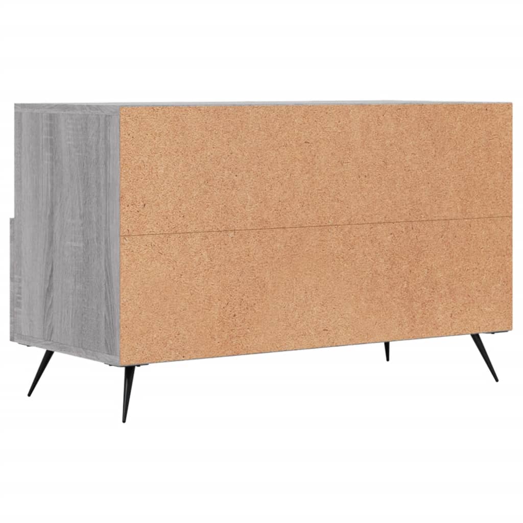 Meuble TV Sonoma gris 80x36x50 cm Bois d'ingénierie - 8