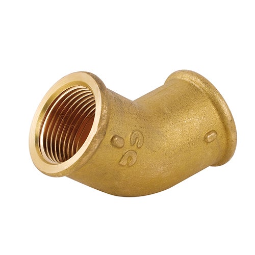Gomito In Ottone Cromato Femmina-femmina 1/2 Pollice - Raccordo Idraulico Per Tubazioni - 3