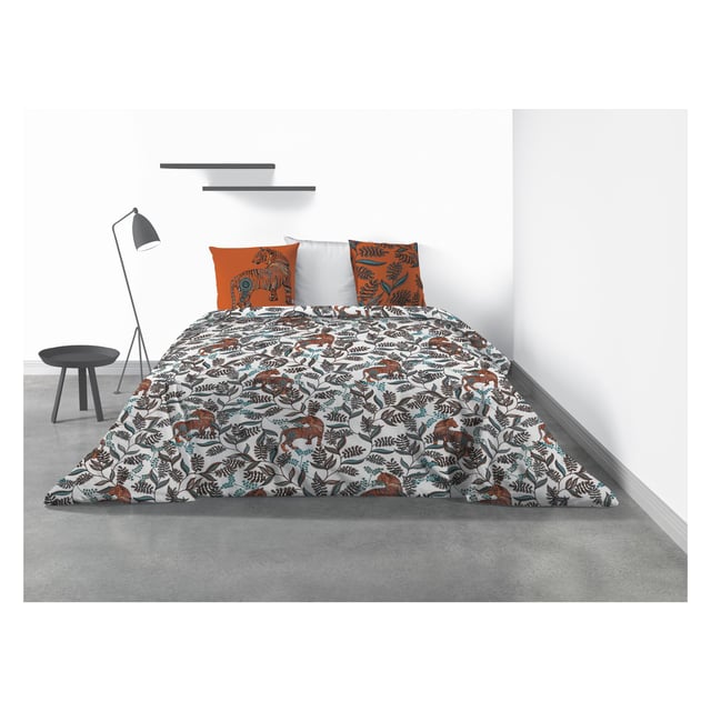 Parure de lit Savane avec housse de couette et taies d'oreiller imprimé 240 x 220 cm Les Ateliers du Linge