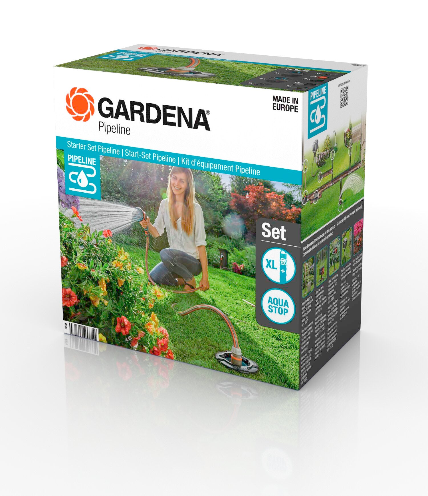 System nawadniania Gardena zestaw z zaworem zamykającym odporny na UV czarny