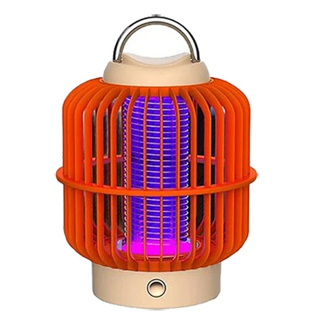 Lampada antizanzare ricaricabile, 2500 V con scossa elettrica, 1200 mAh, cattura zanzare precisa a 385-395 nm di lunghezza d'onda, nero