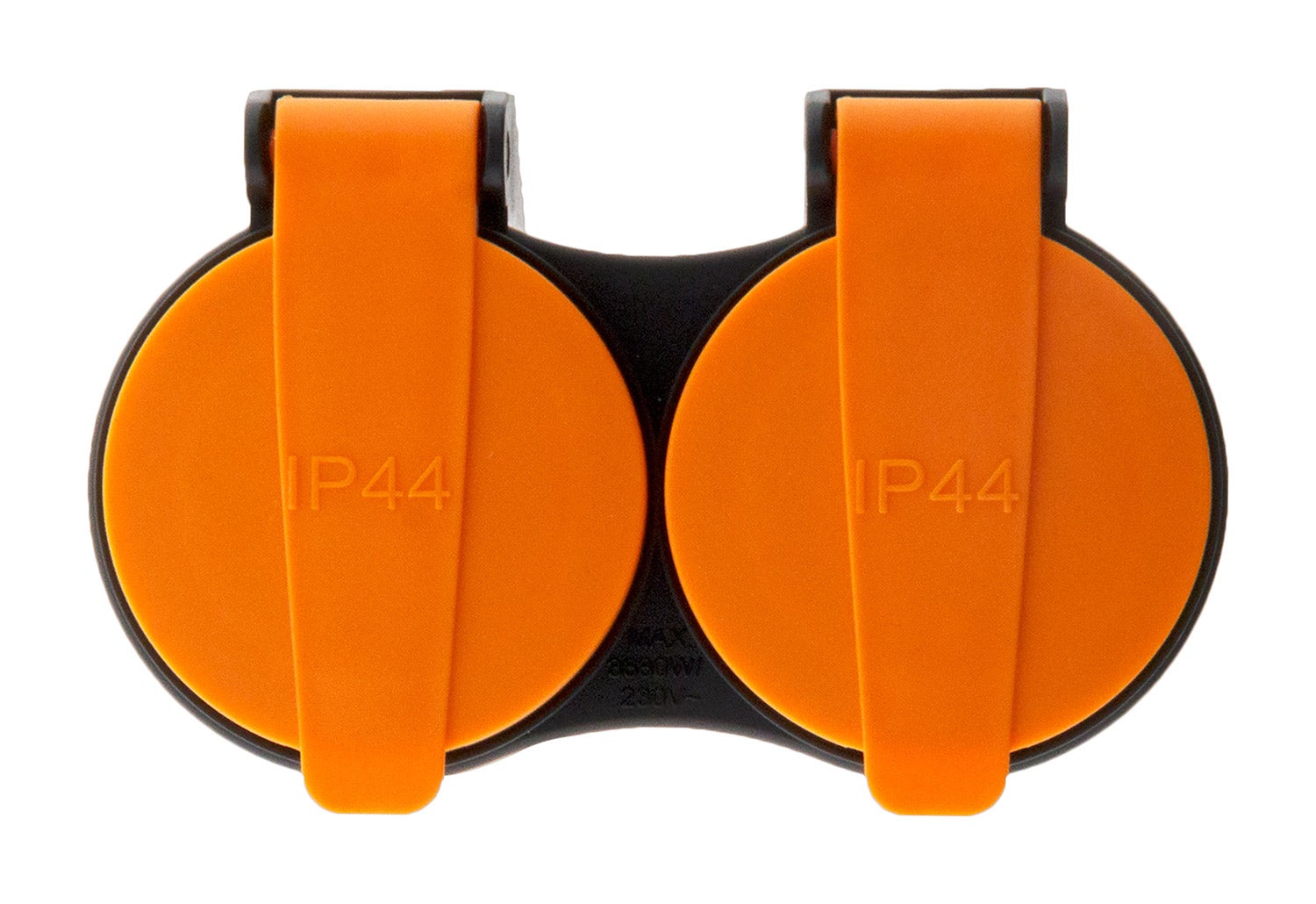 Rallonge étanche 2 prises avec clapet orange 2P+T H07RN-F 3x1,5mm² 10m - Zenitech - 3