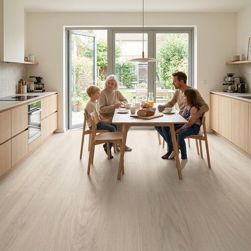 Arquiservi®【Piso Vinílico Autoadesivo em PVC Carvalho Natural 5 m²】Sala de Estar e Quarto | Fácil Instalação | 2 mm - 2