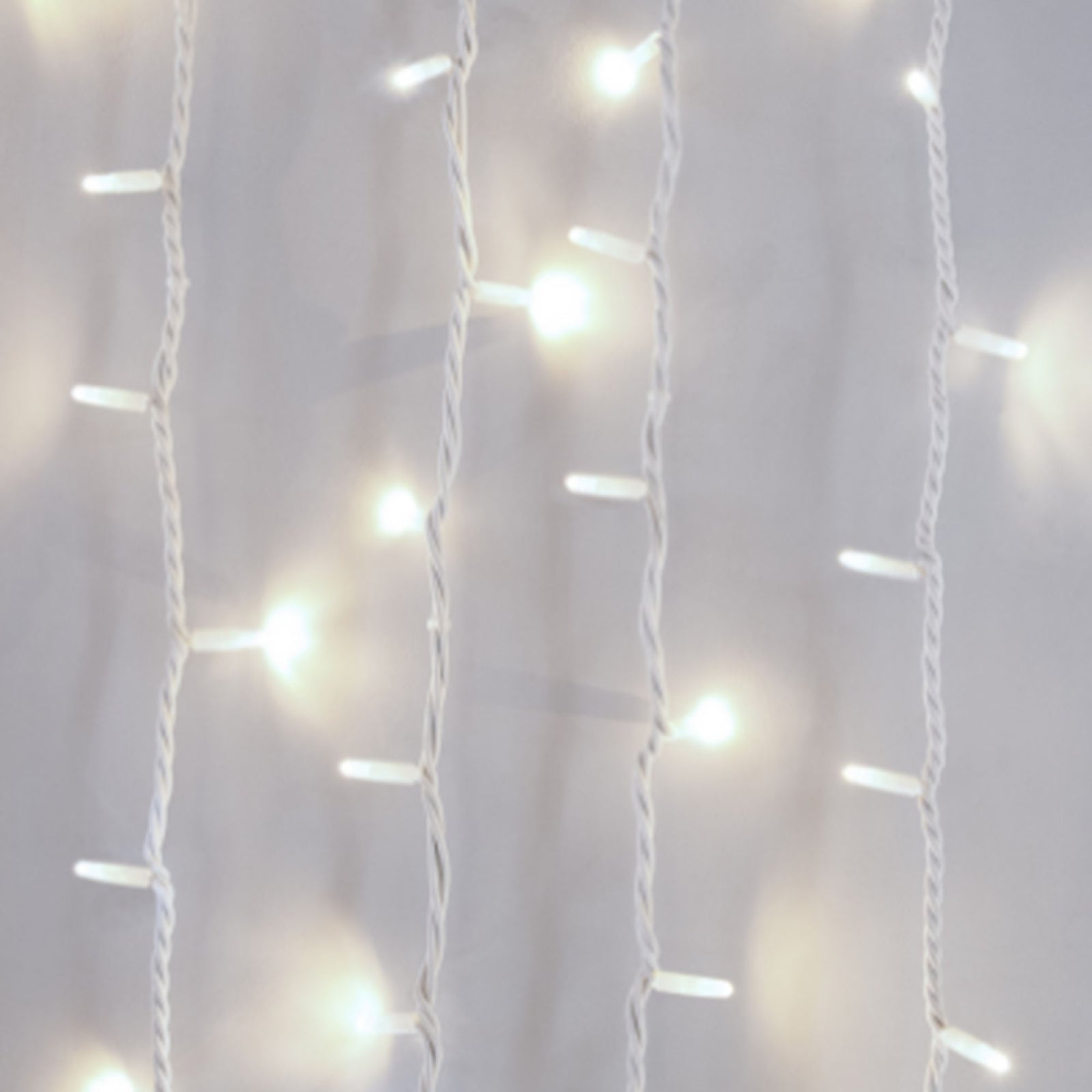 Rideau lumineux blanc L2xH2m 105 LED prolongeable int/ext - 2