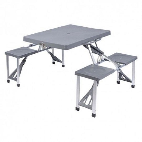 Tavolo Da Picnic Pieghevole, Piccolo Tavolo Da Campeggio Con Altezza Regolabile, Portatile L