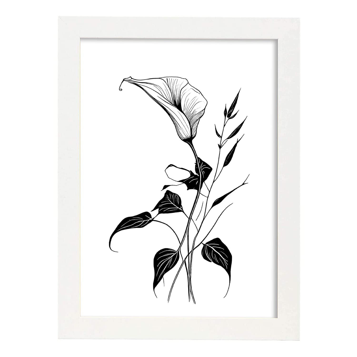 Tableau Décoratif Sur Toile - Œuvre D'Ogata KMrin (Gloire Du Matin Et Fleurs) - Prêt à Accrocher, Neuf