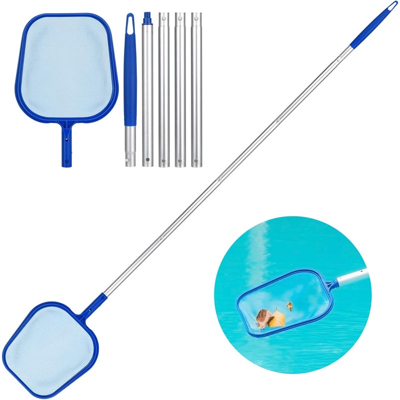 Siatka basenowa 160 cm do czyszczenia liści i owadów, 5 regulowanych sekcji