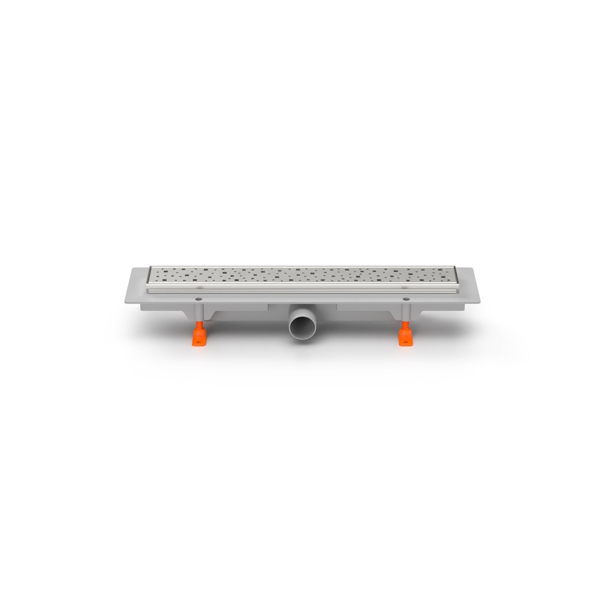 Rigola de interior MCH cu gratar de inox SQUARE lucioasa, 350 mm