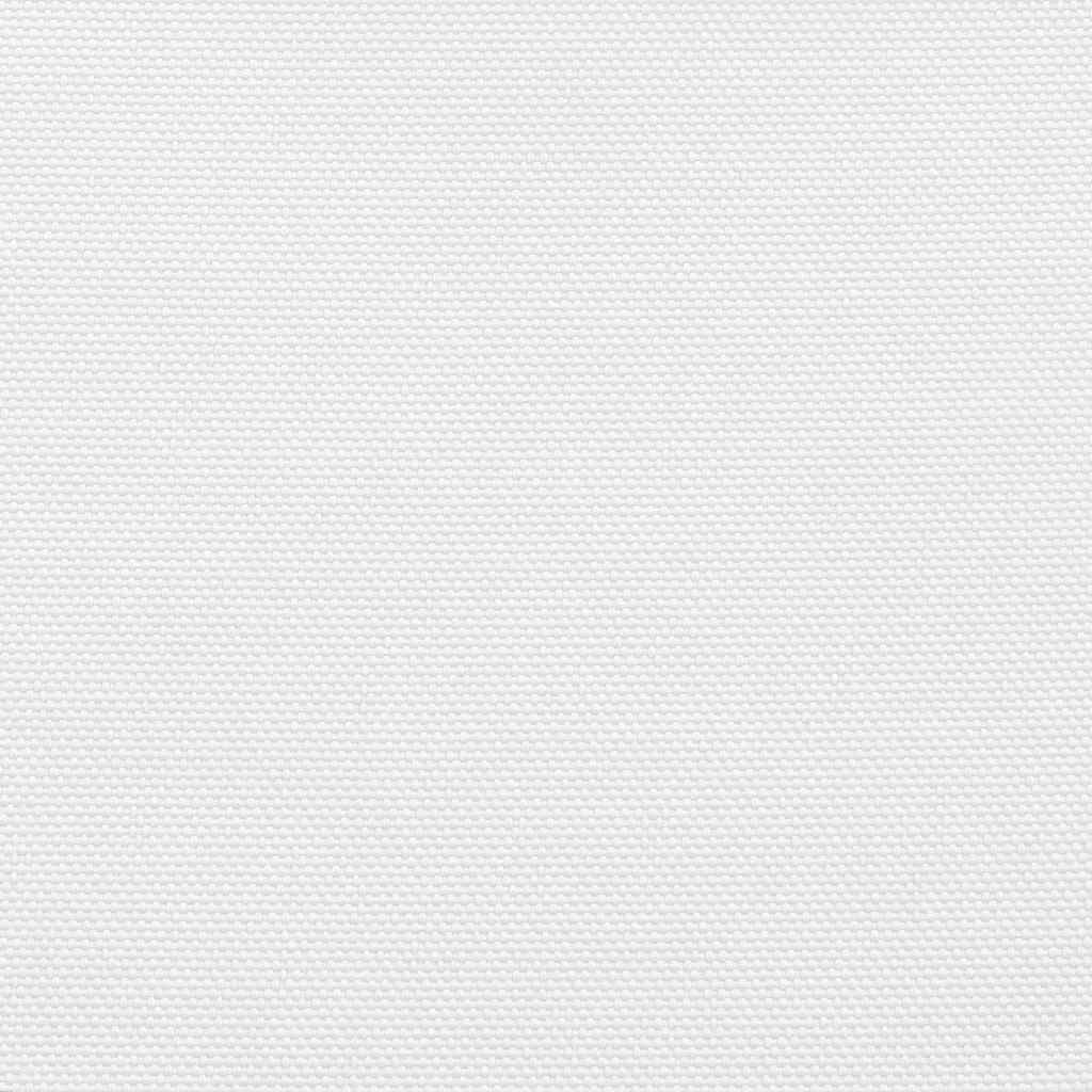 Żagiel przeciwsłoneczny prostokątny z białej tkaniny Oxford, 2,5 x 3 m