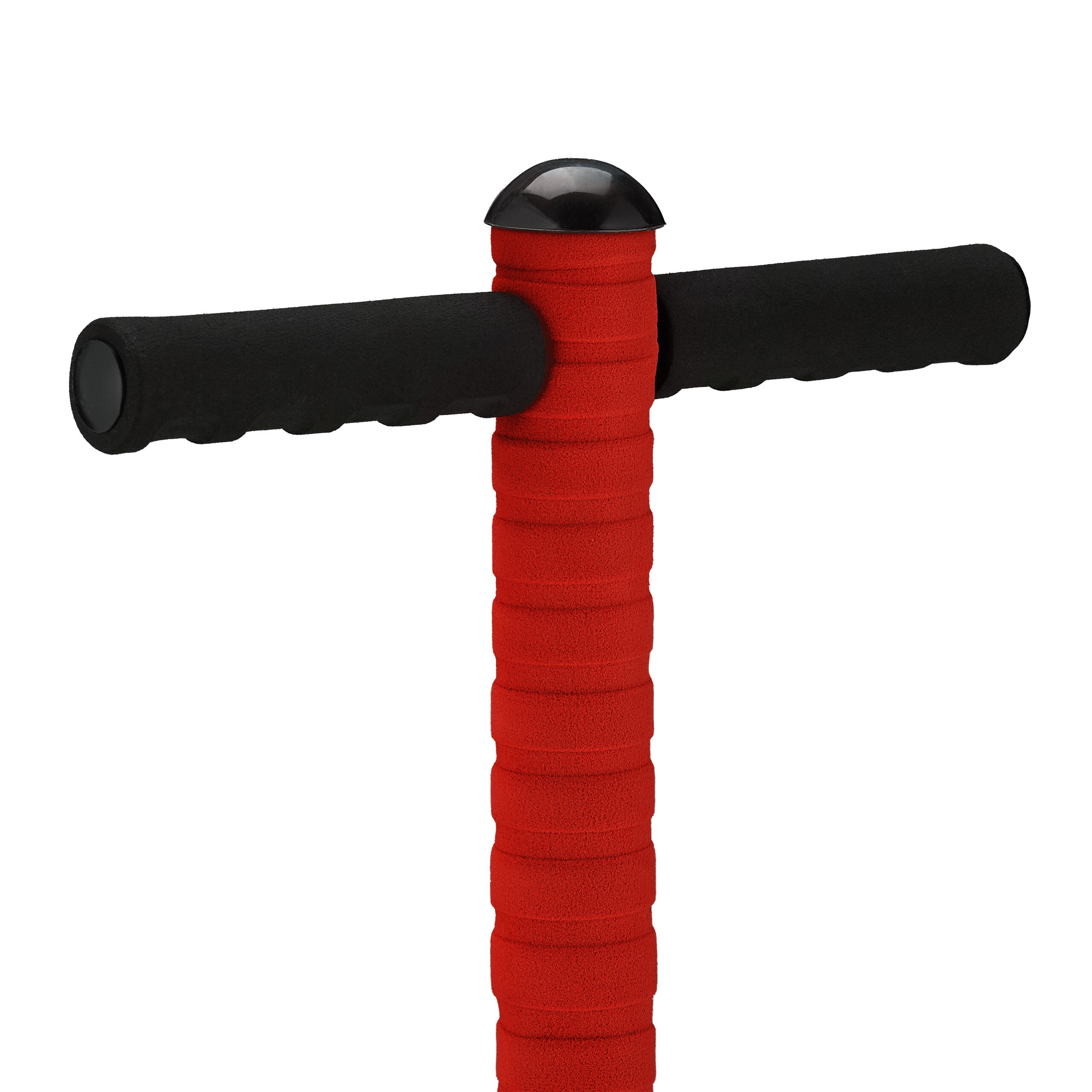 Bâton sauteur robuste, pogo-stick pour enfant pesant jusqu'à 35 kg, pour se dépenser en extérieur, rouge, Relaxdays - 5