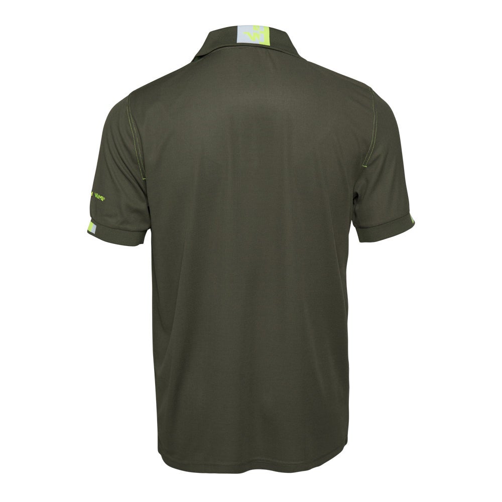 BEVEN - POLO DE TRAVAIL - 1404 Kaki,Jaune fluo 3XL - 5