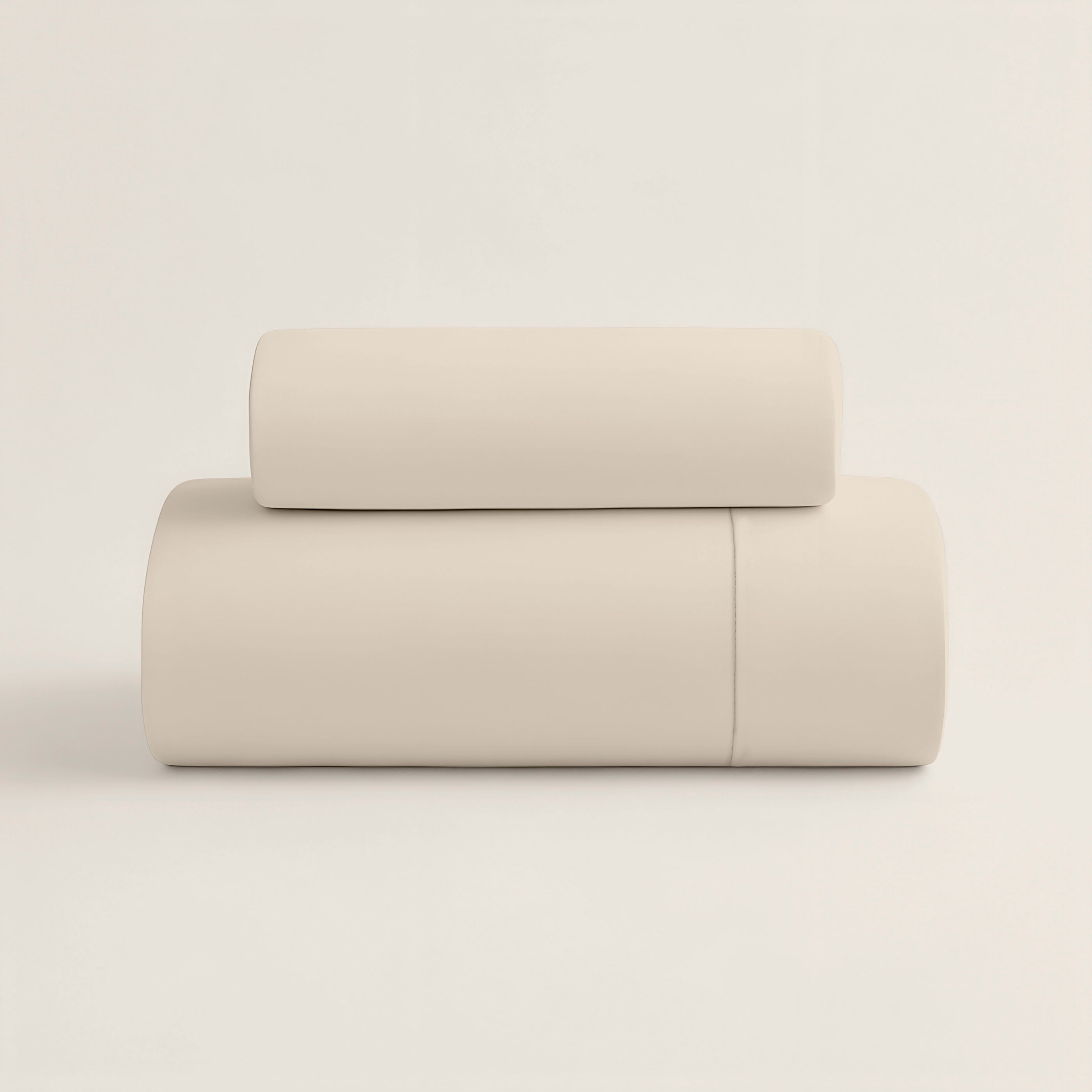 NATURALS - Housse de Couette Unie Lit 90 - Fermeture avec Boutons - 100% Coton - Inclut 1/2 Taies d’Oreiller - FTR6 BEIGE - 4
