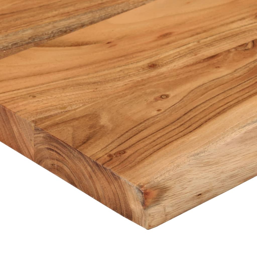 Étagère murale | Étagère flottante | Étagère suspendue rectangulaire massif acacia bordure assortie CFW720673 - 7