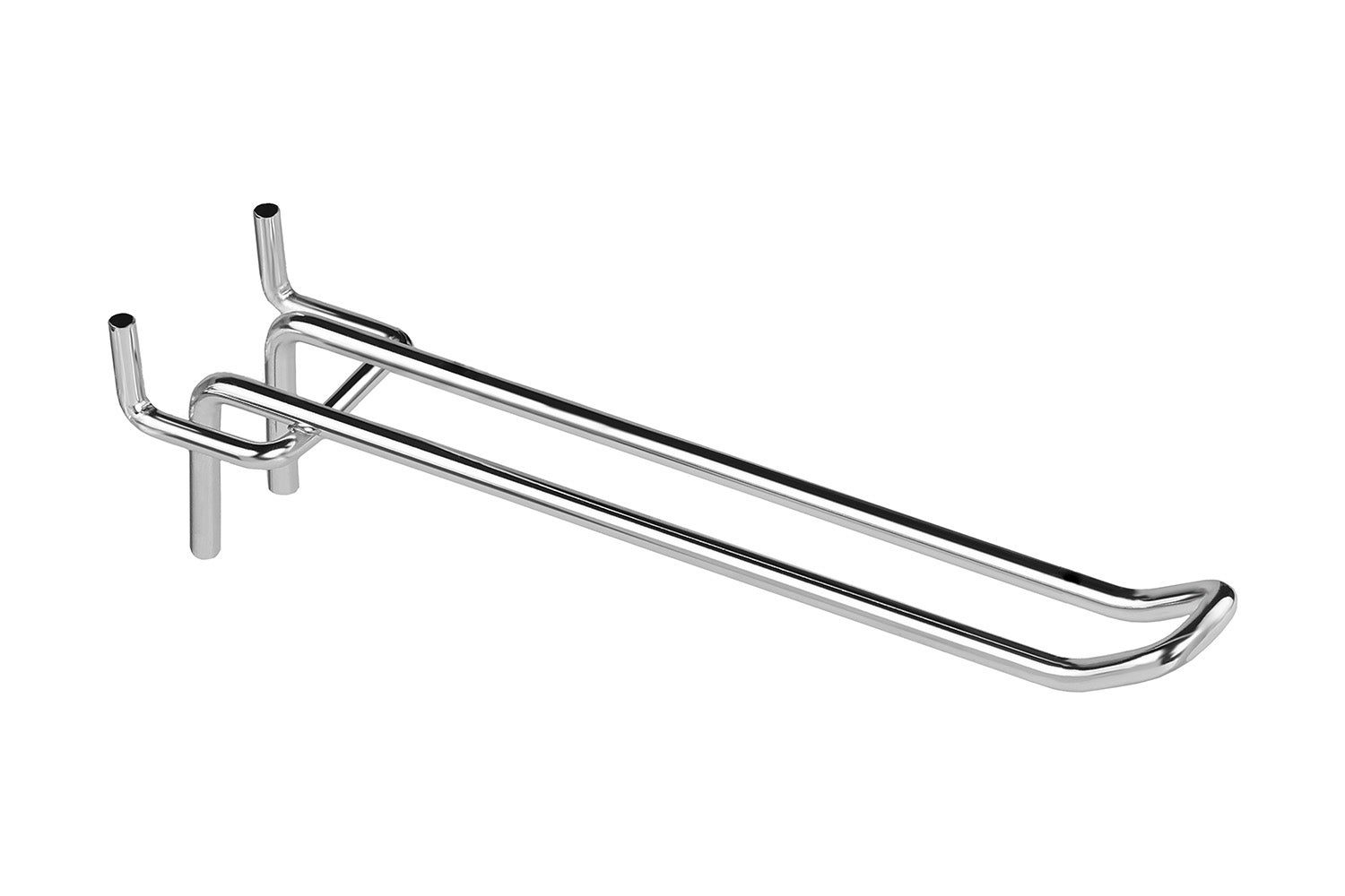 Zestaw 100x Zawieszka podwójna europerforowana 10cm fi4 srebrny KTD
