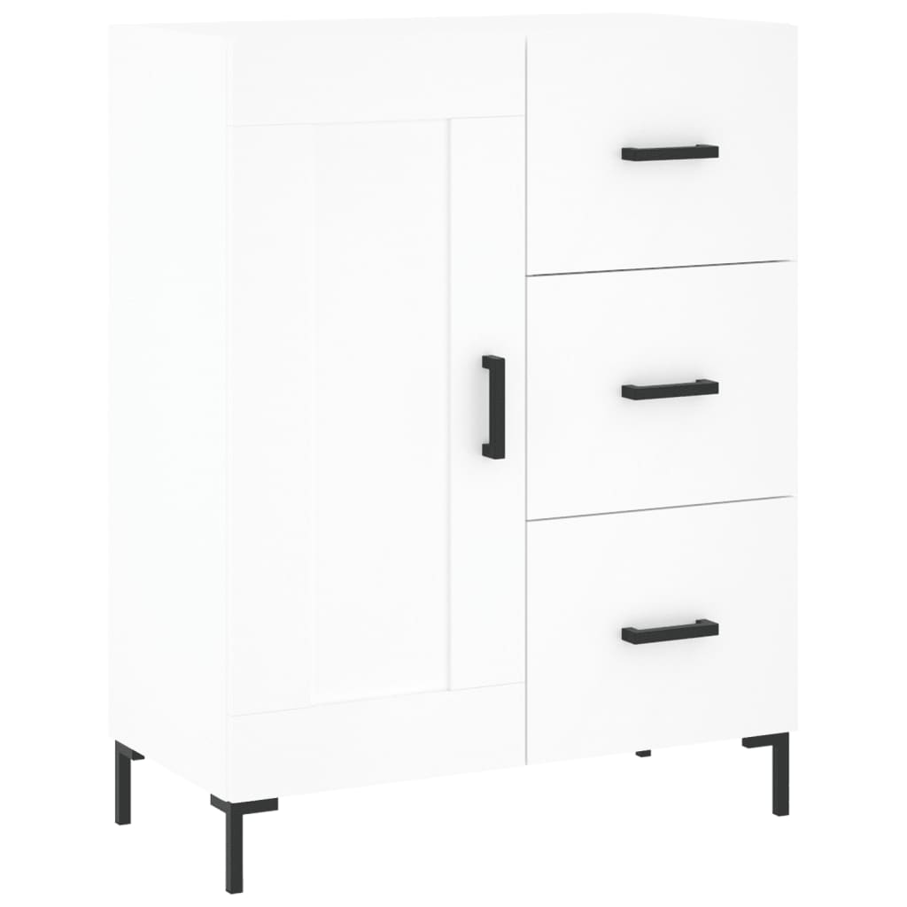 vidaXL Buffet haut Blanc 69,5x34x180 cm Bois d'ingénierie - 7
