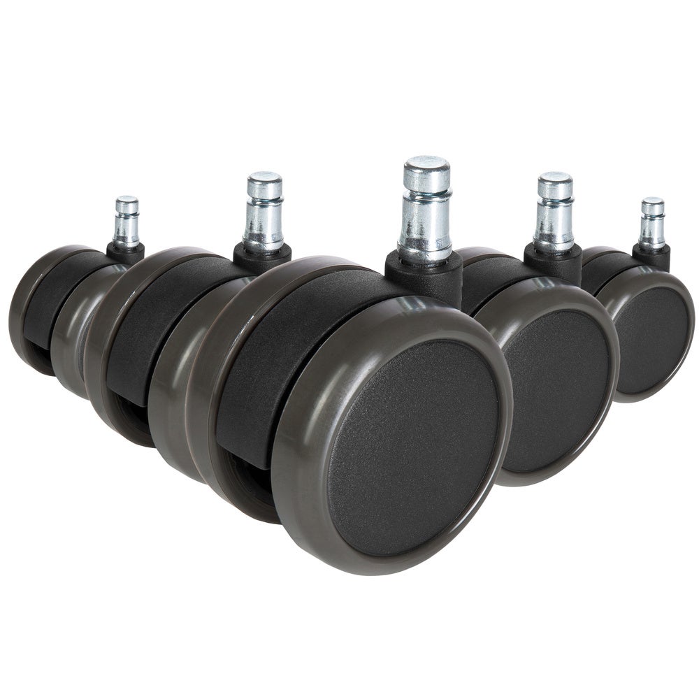 Kółka do krzeseł 5x ROLO FREE 10mm/65mm Czarny hjh OFFICE