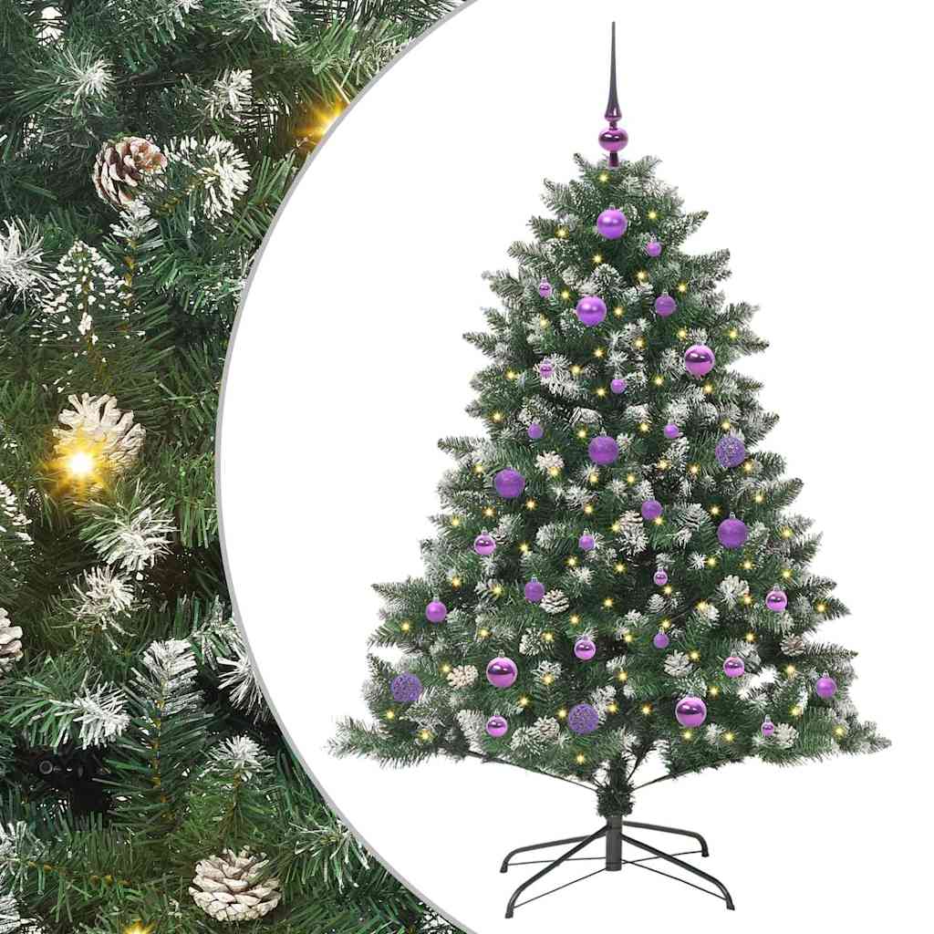 Nexstron 2025 Arbre De Noël 150 Cm Pliable Pop-Up, Tinsel Sapin De Noël