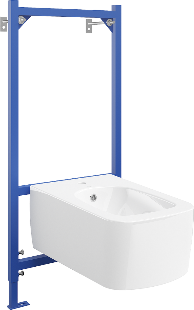 Mexen ensemble encastré bidet cadre Fenix B avec bidet York, blanc - 69935115500