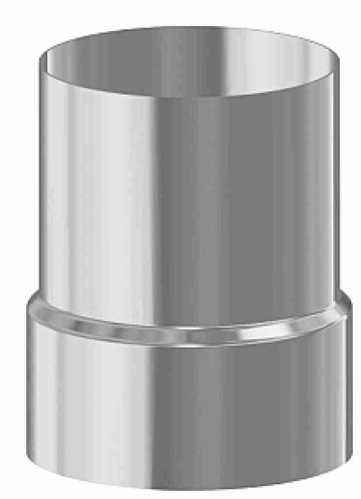 Racord de inox la cos de fum ceramic ptr fi160