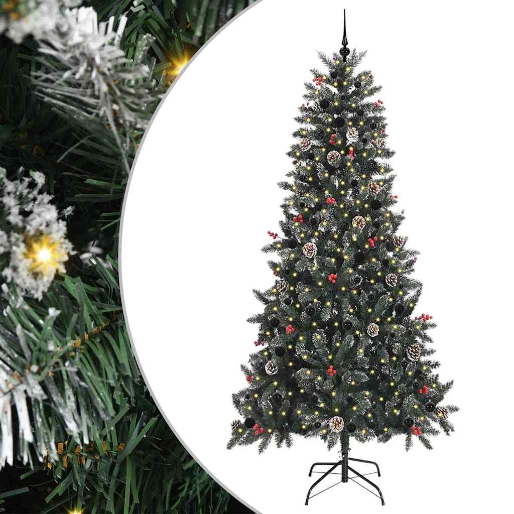 Sztuczna choinka Zielony 96 x 96 x 240 cm PVC, plastik i stal