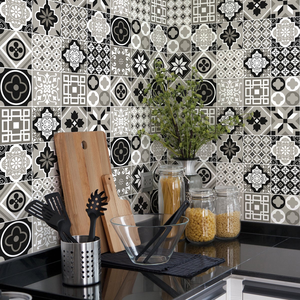 24 adesivi piastrelle di cemento azulejos venessa - Sticker adesivo - adesivi murali - 24stickers20x20cm - 3