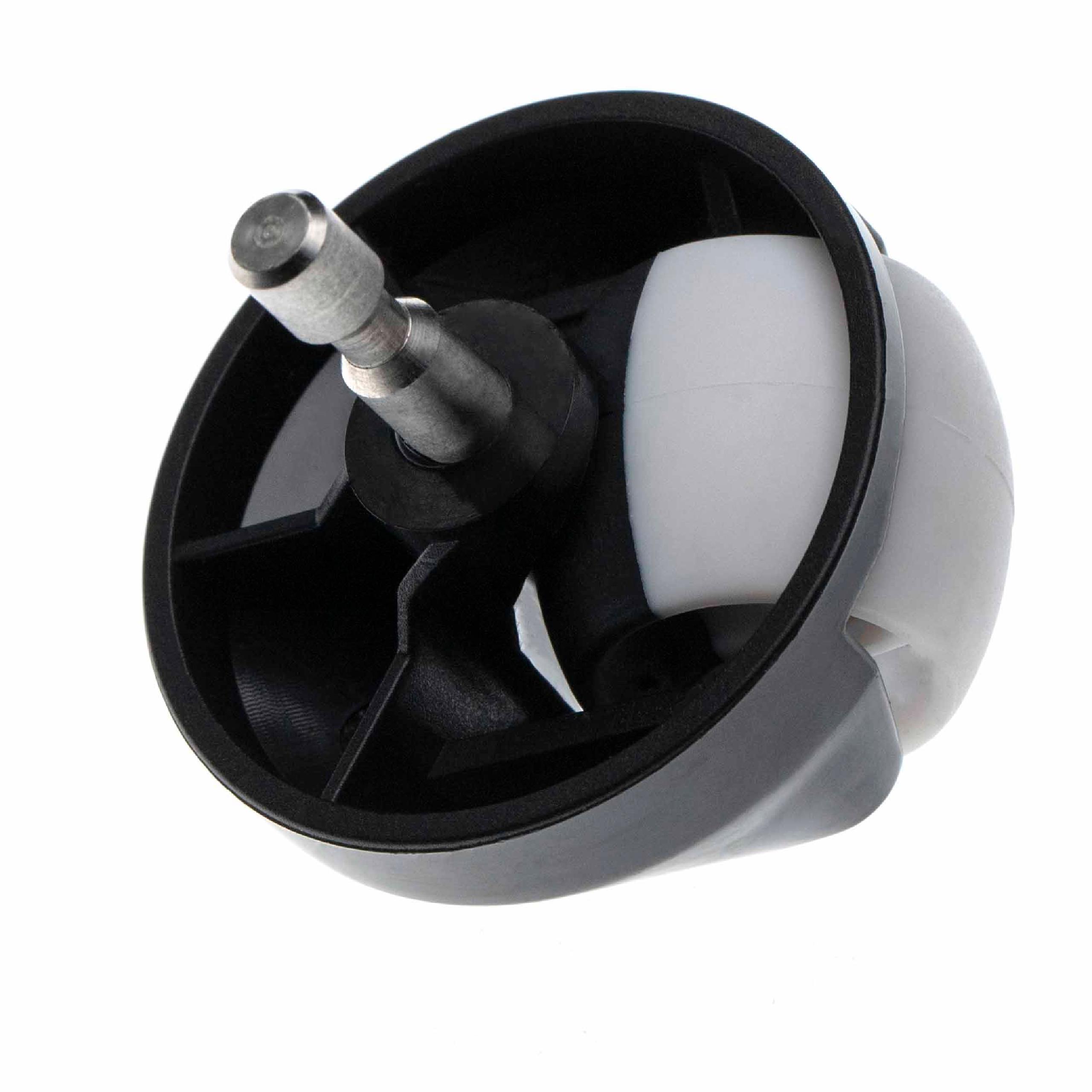 vhbw Roue compatible avec iRobot Roomba 532, 500, 510, 520, 534, 535, 540, 550, 530, 531, 521 robot aspirateur automatique, robot nettoyeur de sol - 2