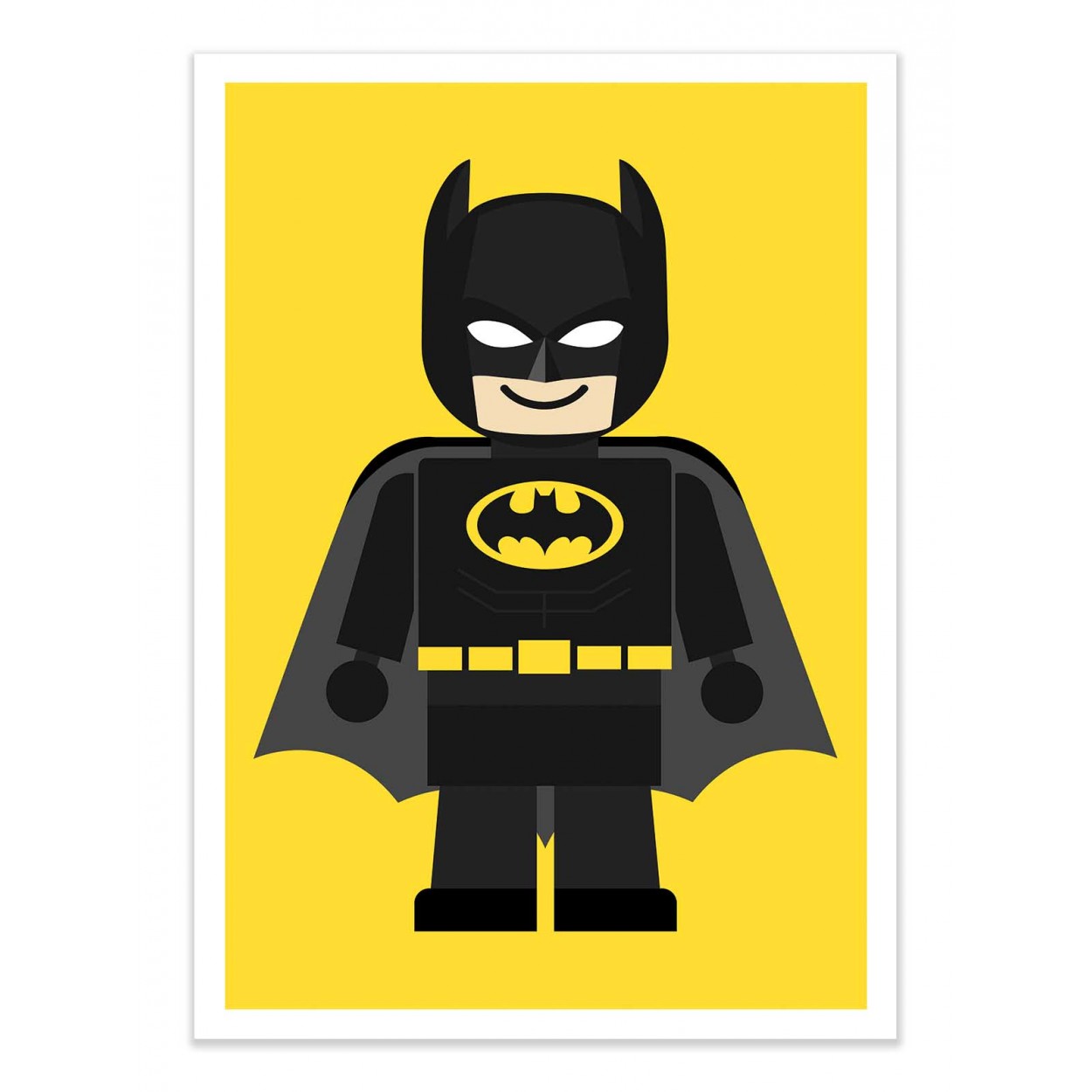 Art-poster - batman toy - rafa gomes - 30 x 40 cm