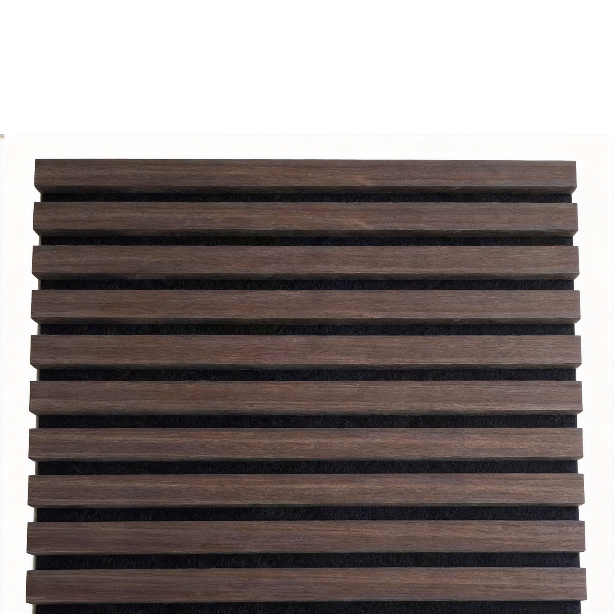 Lot de 3 panneaux muraux acoustiques décoratifs en MDF 240 x 60 cm, finition chêne noyer, Absorption sonore élevée (NRC 0,7) – Installation facile - 3