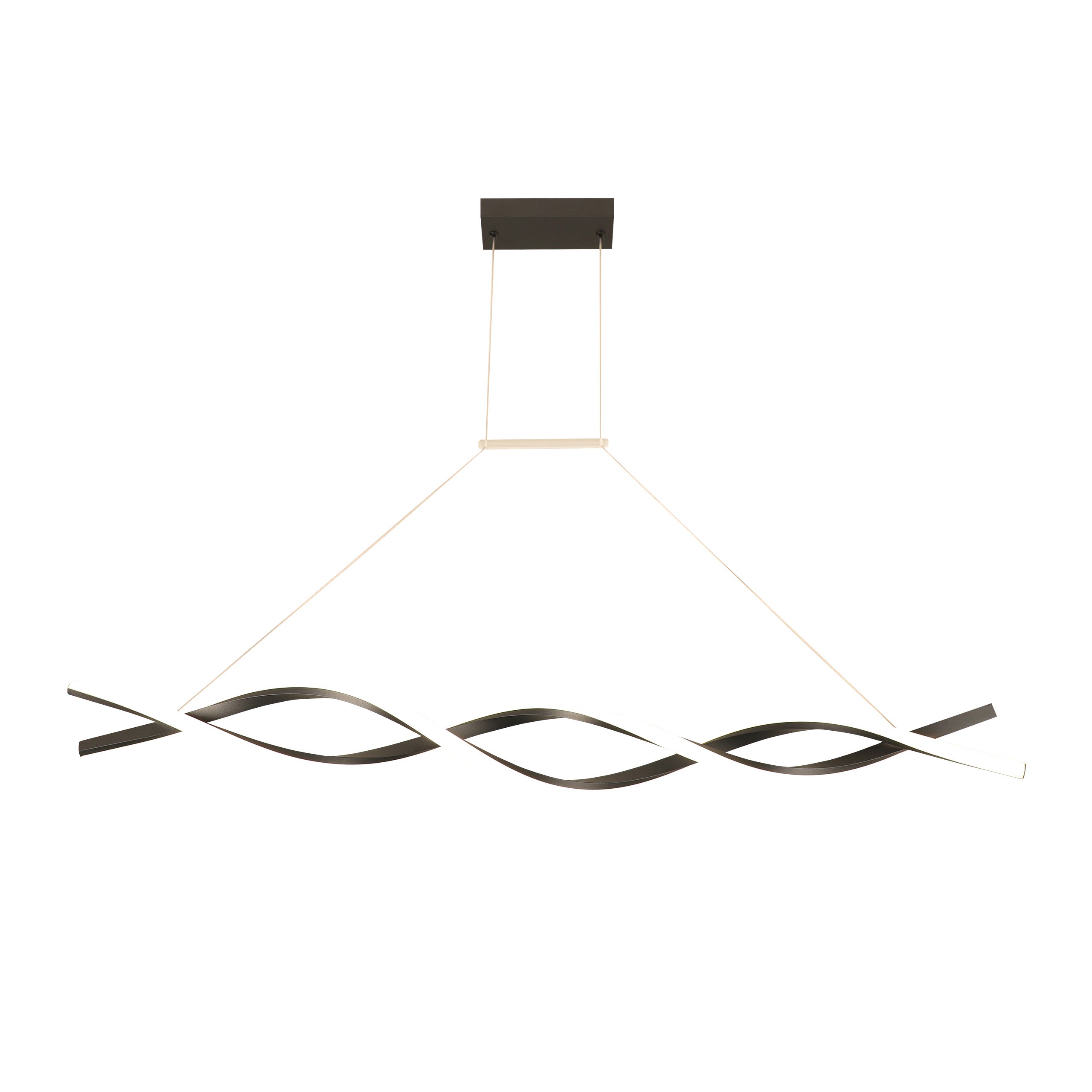 Żyrandol LED 37W 120cm IP20 4000K neutralna biel czarny XUDO