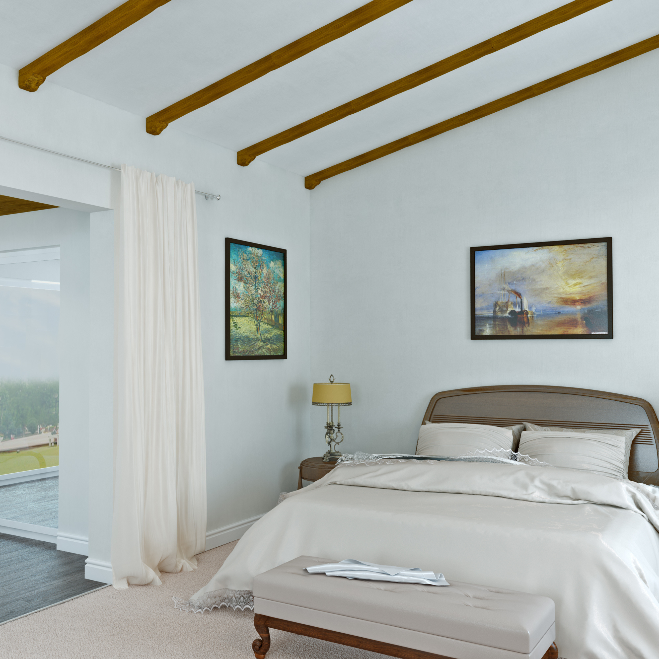 PROVISTON Poutres en PU 190 x 130 x 2000 mm Polyuréthane Chêne foncé Aspect bois Poutres de plafond Imitation bois réaliste - 6