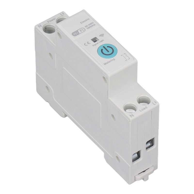 Disjoncteur intelligent WiFi avec comptage, Commutateur à commande à distance sans fil pour usage domestique, Montage DIN Rail, AC 90‑300V, 63A - 6