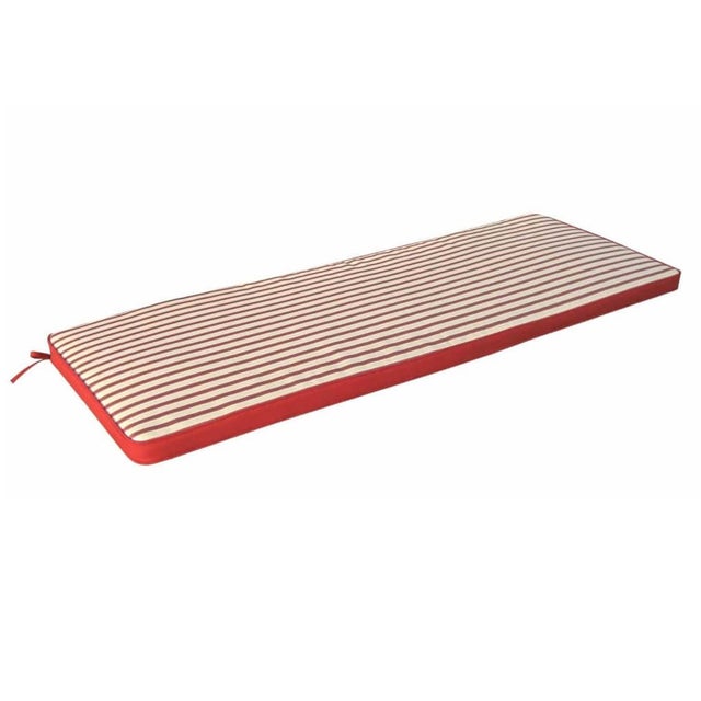Cuscino per panca in pelle PU con cerniere, resistente all'acqua, 5 cm di spessore per sedia da pranzo, sedia da giardino, panca da giardino, 100 x 30 x 5 cm