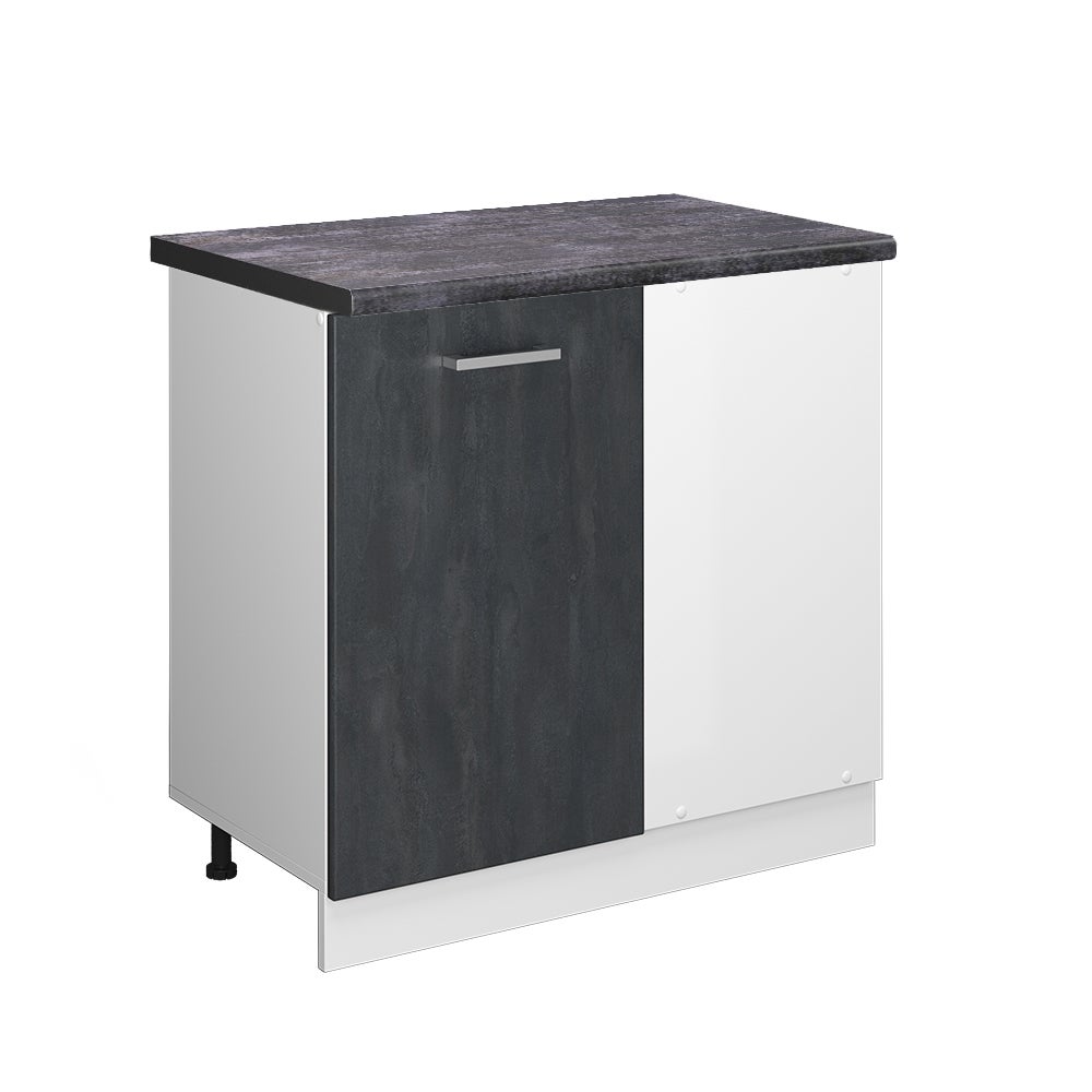 Vicco Szafka narożna R-Line, Czarny beton, 86 cm BP Antracyt