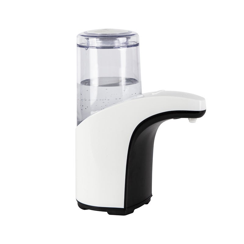 Dozownik do mydła w płynie, automatyczny bezdotykowy dozownik do żelu antybakteryjnego na podczerwień, pojemność 300 ml, plastik, 8x19x15 cm, biały